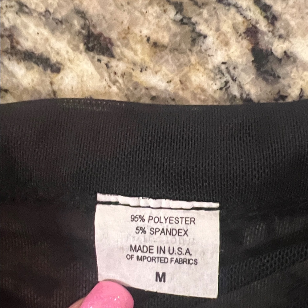 NWT Joah Brown Pleated Sheer Pant in Black  Mesh in Size M - Picture 10 of 11